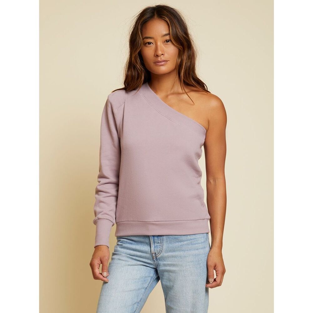 Nation LTD Alaia One Shoulder Sweatshirt in Hopeless Romantic Size‎ XS NWT